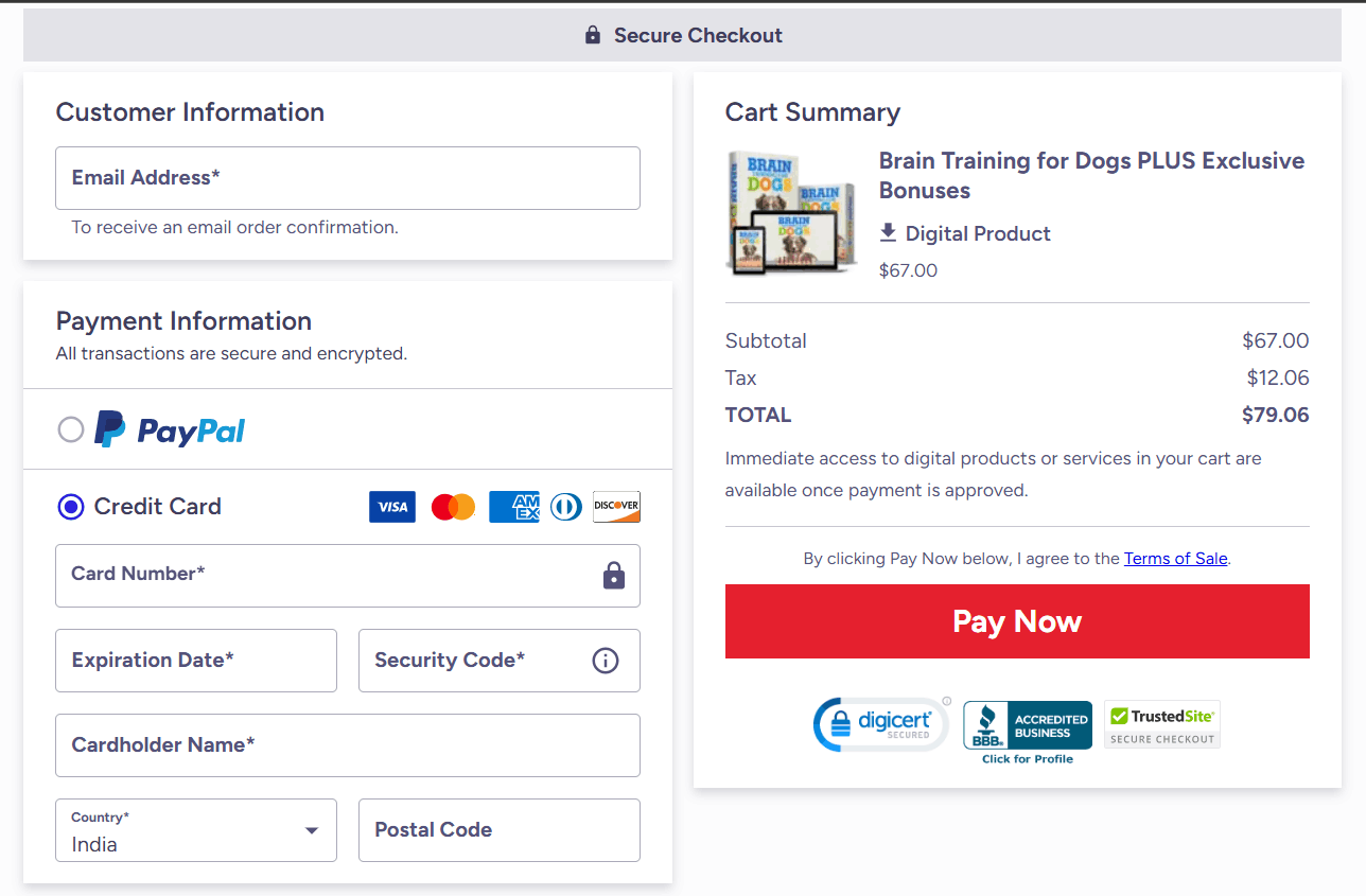 Brain Training for Dogs - Secure-Checkout